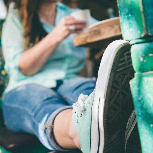 Janet working at a cafe - Location independent