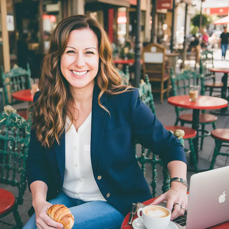 Janet Paris Cafe AI photoshoot