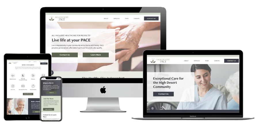WordPress web development for UpDesigns client High Desert Pace